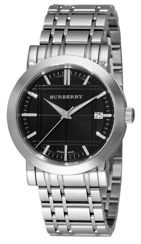 bu1364 burberry watch|Men’s Burberry Heritage BU1364 black dial stainless bracelet watch.